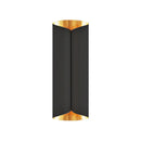 GobekUsa Minimalist Twist Wall Sconce with Metallic 2-Bulb Light Fixture for Porch