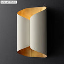 GobekUsa Minimalist Twist Wall Sconce with Metallic 2-Bulb Light Fixture for Porch