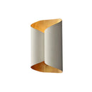GobekUsa Minimalist Twist Wall Sconce with Metallic 2-Bulb Light Fixture for Porch