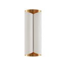 GobekUsa Minimalist Twist Wall Sconce with Metallic 2-Bulb Light Fixture for Porch