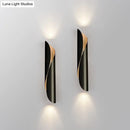 GobekUsa Minimalistic Metal Corridor Wall Sconce Light - 2-Head Scroll Wall Fixture