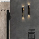GobekUsa Minimalistic Metal Corridor Wall Sconce Light - 2-Head Scroll Wall Fixture