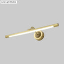 GobekUsa Sleek Black/Gold Vanity Light Fixture - Simplicity Streamlined Design - LED Wall Lighting for Dressing Table