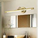 GobekUsa Sleek Black/Gold Vanity Light Fixture - Simplicity Streamlined Design - LED Wall Lighting for Dressing Table