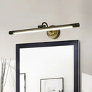 GobekUsa Sleek Black/Gold Vanity Light Fixture - Simplicity Streamlined Design - LED Wall Lighting for Dressing Table
