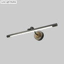 GobekUsa Sleek Black/Gold Vanity Light Fixture - Simplicity Streamlined Design - LED Wall Lighting for Dressing Table
