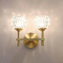 GobekUsa Modern Black and Gold Wall Light with Clear Dimpled Glass for Living Room