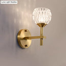 GobekUsa Modern Black and Gold Wall Light with Clear Dimpled Glass for Living Room