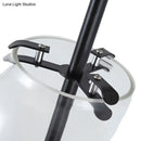 GobekUsa Modern Wall Mounted Clear Glass Cylinder Sconce Light Fixture - 1 Light, Black/Gold