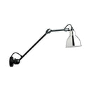 GobekUsa Modern Black/Gray Domed Wall Sconce Light with Adjustable Metallic Arm - 1 Head, 23.5"+8"/16"+8" Length