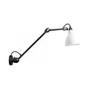 GobekUsa Modern Black/Gray Domed Wall Sconce Light with Adjustable Metallic Arm - 1 Head, 23.5"+8"/16"+8" Length