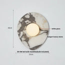 GobekUsa Green Marble Stone LED Wall Sconce Lighting for Bedroom and Hallway