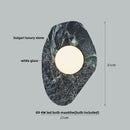 GobekUsa Green Marble Stone LED Wall Sconce Lighting for Bedroom and Hallway