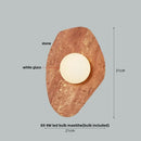 GobekUsa Green Marble Stone LED Wall Sconce Lighting for Bedroom and Hallway