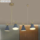 GobekUsa Antler Design Nordic Chandelier - Restaurant Island Lighting (Black, Grey, White)
