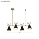 GobekUsa Antler Design Nordic Chandelier - Restaurant Island Lighting (Black, Grey, White)