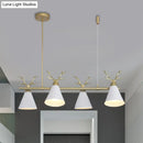 GobekUsa Antler Design Nordic Chandelier - Restaurant Island Lighting (Black, Grey, White)