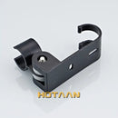 Modern black hand shower holder with hooks bathroom organizer by Decorbites