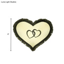 GobekUsa LED Bedroom Wall Sconce with Heart-Shaped Crystal Shade in Warm/White Light - Simple & Chic Wall Lighting Fixture