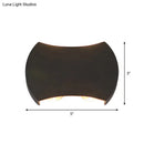 GobekUsa Nordic Metallic Mini Wall Light - Ellipse/Curve/Honeycomb Design - 4/6-Bulb LED Wall Washer Sconce in Black for Hallways