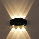 GobekUsa Nordic Metallic Mini Wall Light - Ellipse/Curve/Honeycomb Design - 4/6-Bulb LED Wall Washer Sconce in Black for Hallways