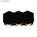 GobekUsa Nordic Metallic Mini Wall Light - Ellipse/Curve/Honeycomb Design - 4/6-Bulb LED Wall Washer Sconce in Black for Hallways