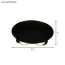 GobekUsa Nordic Metallic Mini Wall Light - Ellipse/Curve/Honeycomb Design - 4/6-Bulb LED Wall Washer Sconce in Black for Hallways