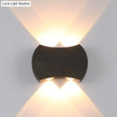 GobekUsa Nordic Metallic Mini Wall Light - Ellipse/Curve/Honeycomb Design - 4/6-Bulb LED Wall Washer Sconce in Black for Hallways