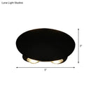 GobekUsa Nordic Metallic Mini Wall Light - Ellipse/Curve/Honeycomb Design - 4/6-Bulb LED Wall Washer Sconce in Black for Hallways