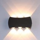 GobekUsa Nordic Metallic Mini Wall Light - Ellipse/Curve/Honeycomb Design - 4/6-Bulb LED Wall Washer Sconce in Black for Hallways
