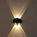 GobekUsa Nordic Metallic Mini Wall Light - Ellipse/Curve/Honeycomb Design - 4/6-Bulb LED Wall Washer Sconce in Black for Hallways