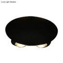 GobekUsa Nordic Metallic Mini Wall Light - Ellipse/Curve/Honeycomb Design - 4/6-Bulb LED Wall Washer Sconce in Black for Hallways
