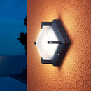 GobekUsa Contemporary LED Square Patio Wall Sconce Light in Black with Frosted Glass