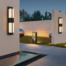 GobekUsa LED Wall Light Waterproof Garden Porch Sconce, Imitation Marble, IP65 Rated