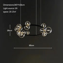 GobekUsa Industrial Glass Pendant Chandelier Kitchen Dining Living Room Lighting