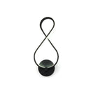 GobekUsa 8-Shaped LED Sconce Light Fixture - Black, Stylish Acrylic Wall Lighting with Neutral/Warm/White Light