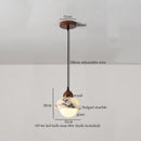 GobekUsa Iron Marble LED Pendant Light Fixture Modern Hanging Lamp Interior Decor