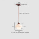GobekUsa Iron Marble LED Pendant Light Fixture Modern Hanging Lamp Interior Decor