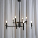 GobekUsa Iron Art LED Pendant Chandelier Modern Living Room Kitchen Hanging Light