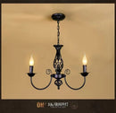 GobekUsa Modern Black Iron Chandelier for Living Room