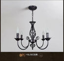 GobekUsa Modern Black Iron Chandelier for Living Room