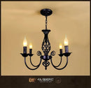 GobekUsa Modern Black Iron Chandelier for Living Room