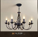 GobekUsa Modern Black Iron Chandelier for Living Room