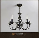 GobekUsa Modern Black Iron Chandelier for Living Room