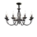 GobekUsa Modern Black Iron Chandelier for Living Room