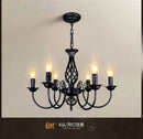 GobekUsa Modern Black Iron Chandelier for Living Room