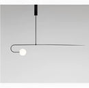 GobekUsa Iron Line Chandelier: Post-modern Hanging Lamp for Living Room & Bedroom