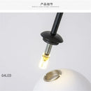 GobekUsa Iron Line Chandelier: Post-modern Hanging Lamp for Living Room & Bedroom
