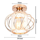GobekUsa Iron Round Crystal Ceiling Chandelier for Modern Indoor Lighting