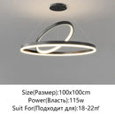 GobekUsa Irregular Ceiling Chandelier for Living Room Bedroom Study Room